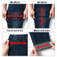 動きやすいストレッチ素材色落ち加工テーパードアンクルデニムパンツ