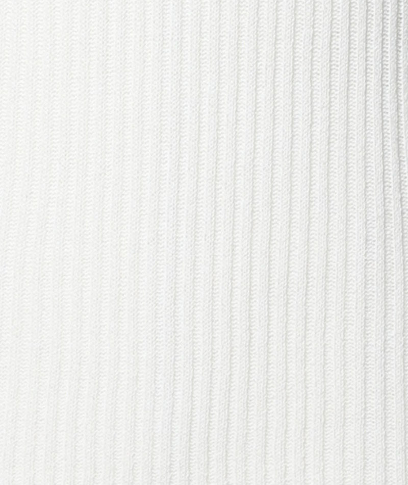 二重臼リブ編みストレッチタートルネックニットソー