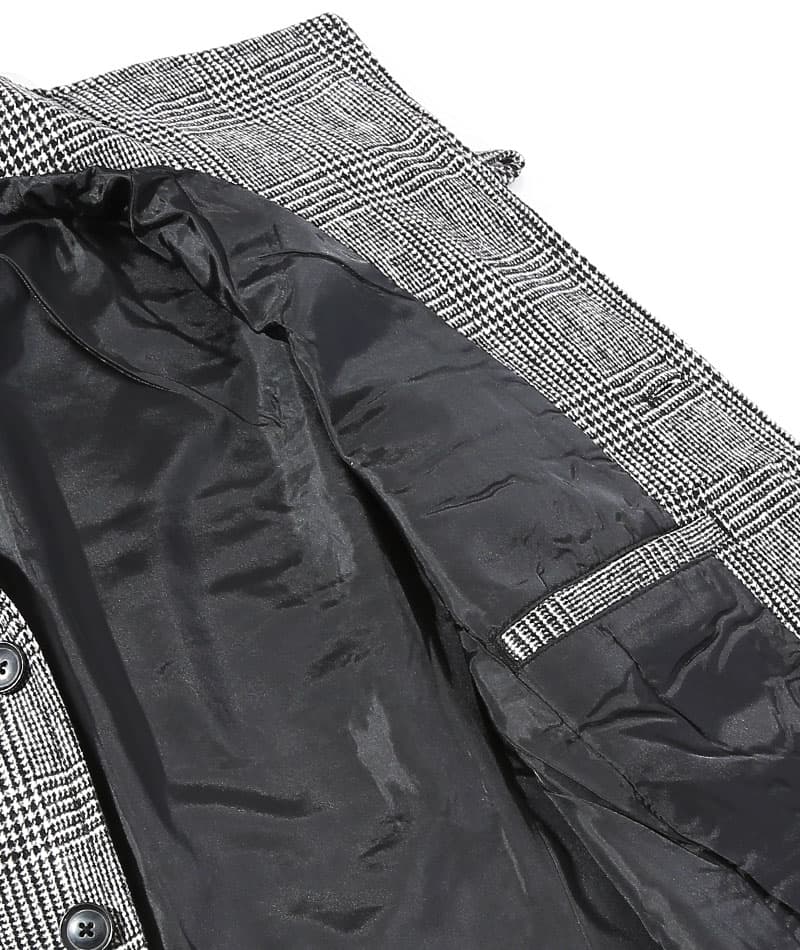 メルトン素材イタリアンカラーロングコート