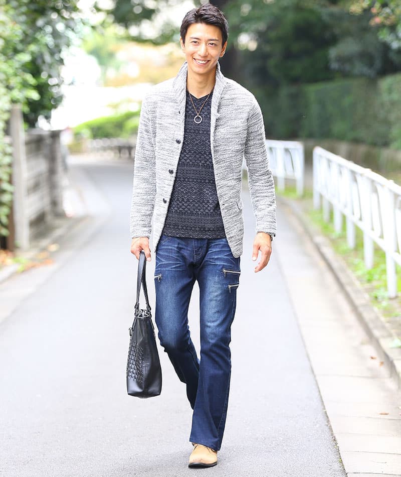 3ジップブーツカットフレアパンツ