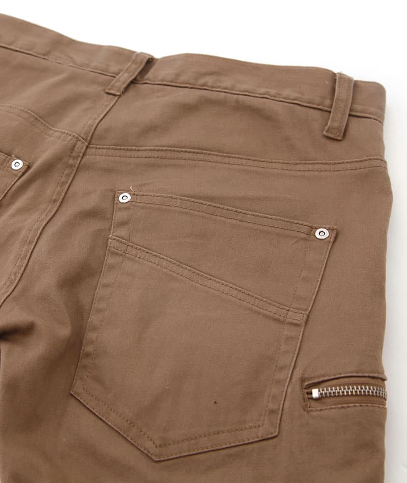 3ジップブーツカットフレアパンツ