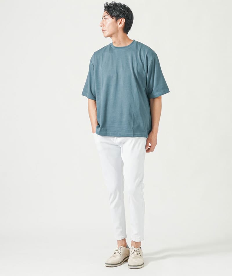 お腹ぽっこりがうまく隠せる体型カバーTシャツ