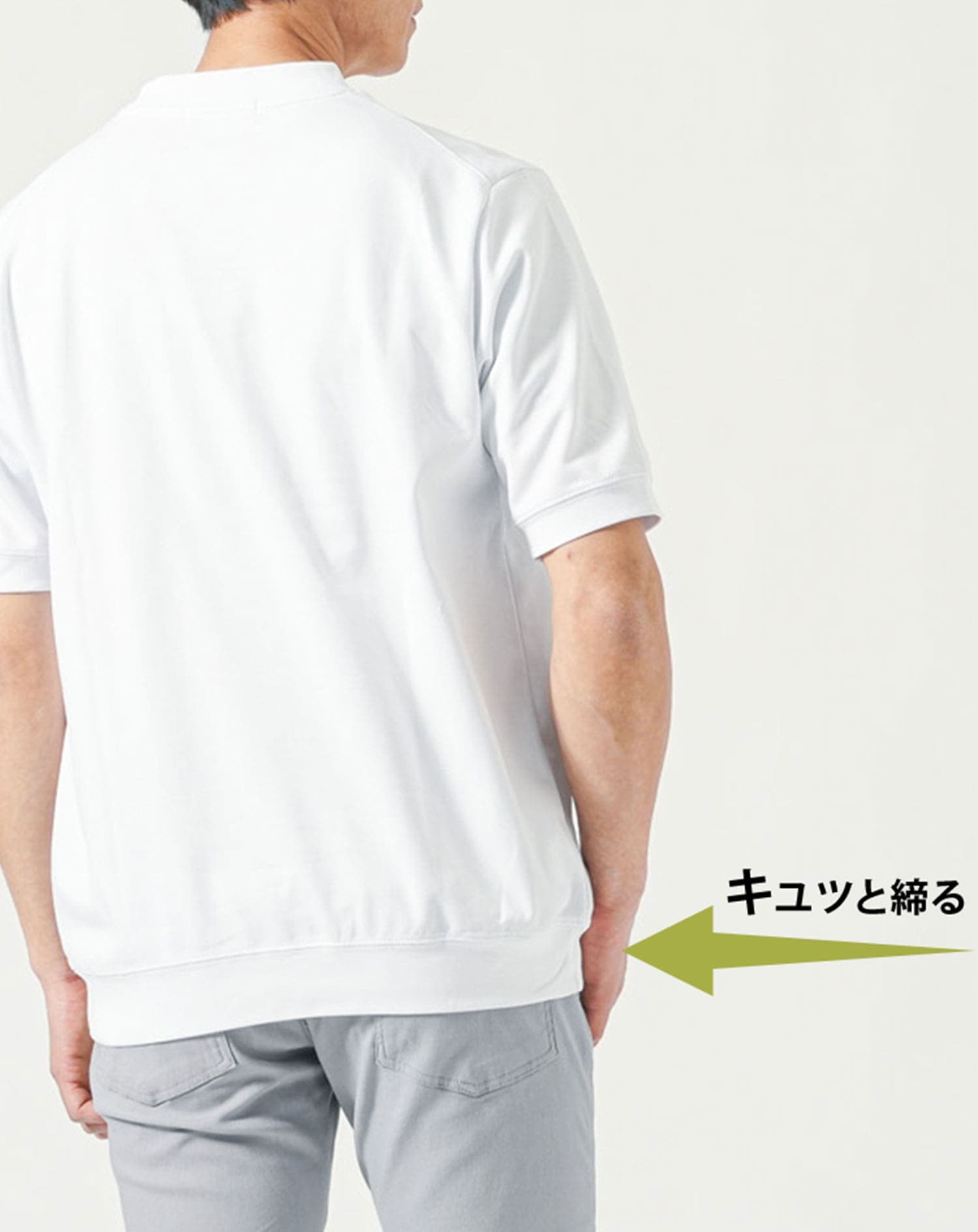 透けにくくきちんと見えプレミアムコットン半袖クルーネックTシャツ
