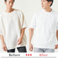 透けにくくきちんと見えプレミアムコットン半袖クルーネックTシャツ
