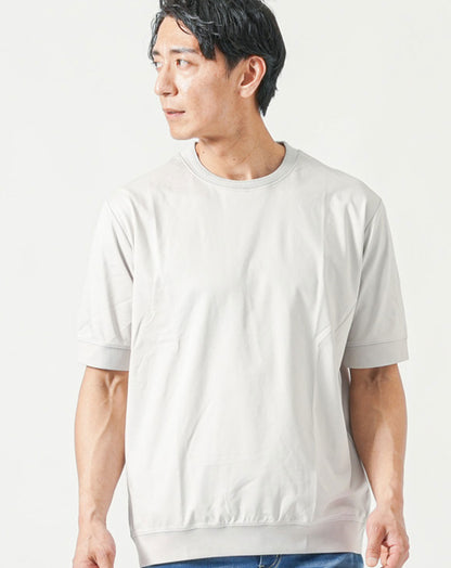 透けにくくきちんと見えプレミアムコットン半袖クルーネックTシャツ