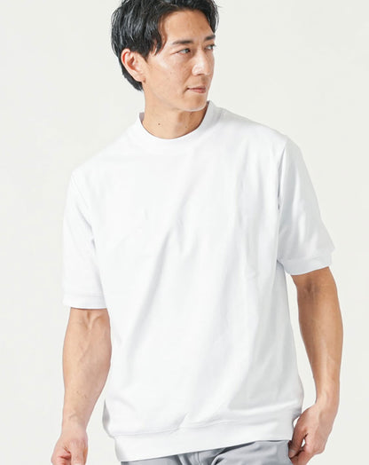 透けにくくきちんと見えプレミアムコットン半袖クルーネックTシャツ