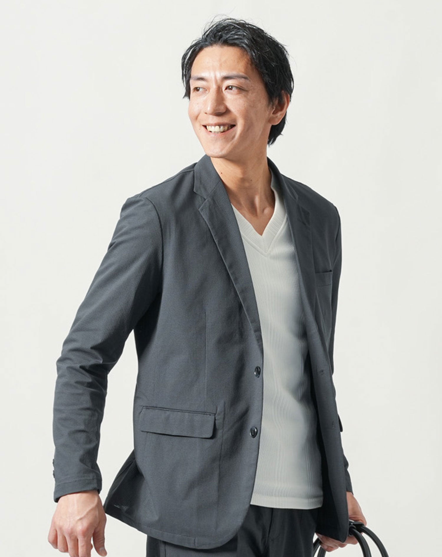 セットアップ マネキン買い ブレサブルクール長袖テーラードジャケット