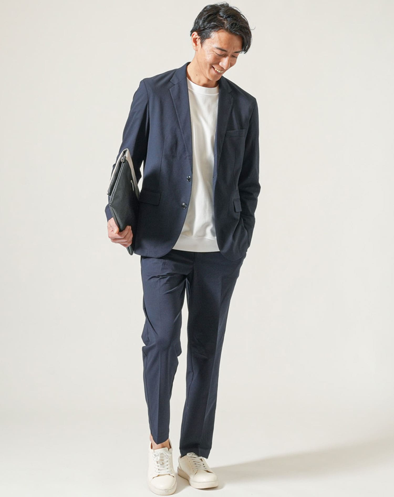 ネイビーセットアップメンズコーデ 春/夏/秋/冬【40代50代30代に