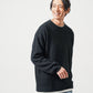 フェイクレイヤード長袖クルーネックニット