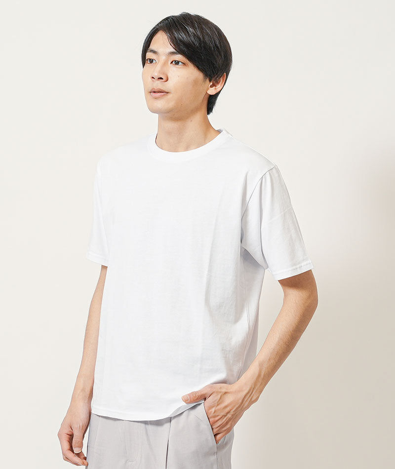 20代メンズ夏のセットアップ3点コーデセット　グレー半袖オープンカラーシャツ×白半袖Tシャツ×グレーテーパードイージーパンツ