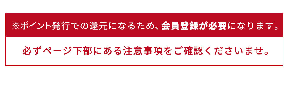 半額ポイント還元キャンペーン