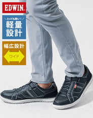 PUレザーストレッチスリッポンスニーカー