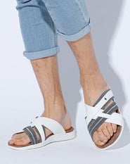 PUレザークロスベルトサンダル