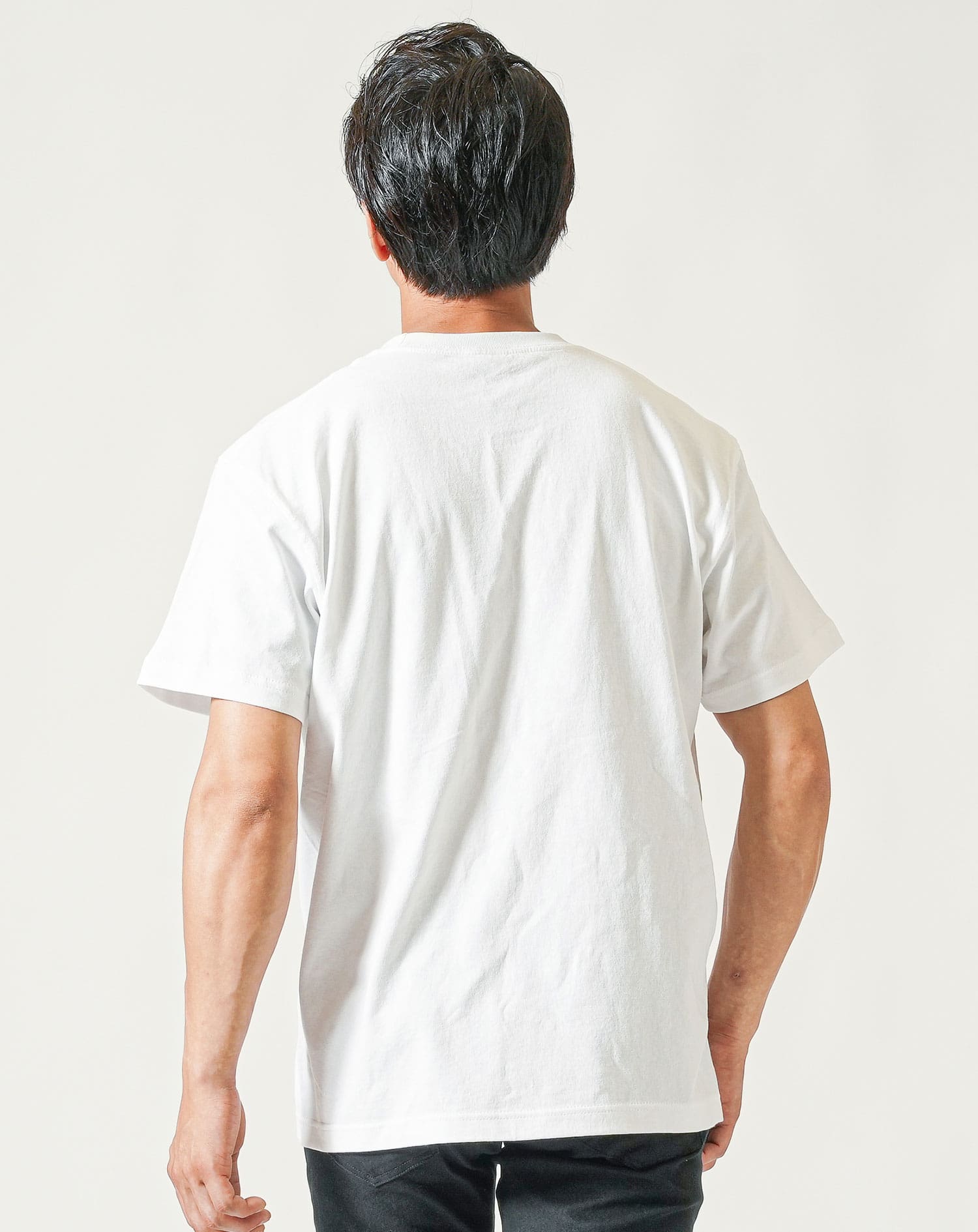 Tシャツ カットソー メンズ 厚手 透けない 綿100％ コットン