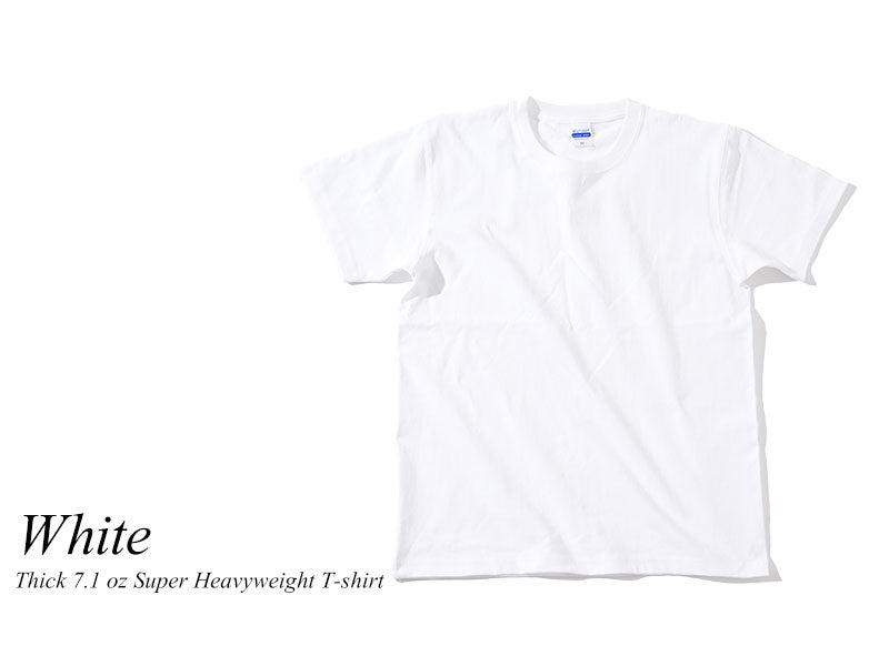 厚手7.1オンス丸首スーパーヘビーウェイト半袖Tシャツ
