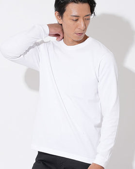厚手7.1オンスクルーネックスーパーヘビーウェイト長袖リブTシャツ Biz