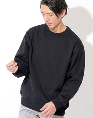 綿100%12.7オンスヘビーウェイト裏パイル地クルーネックスウェットトレーナー Biz