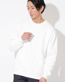 綿100％12.7オンスヘビーウェイト裏パイル地クルーネックスウェットトレーナー