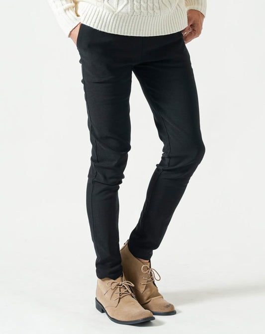 裏起毛素材スーパーストレッチイージーチノパンツ