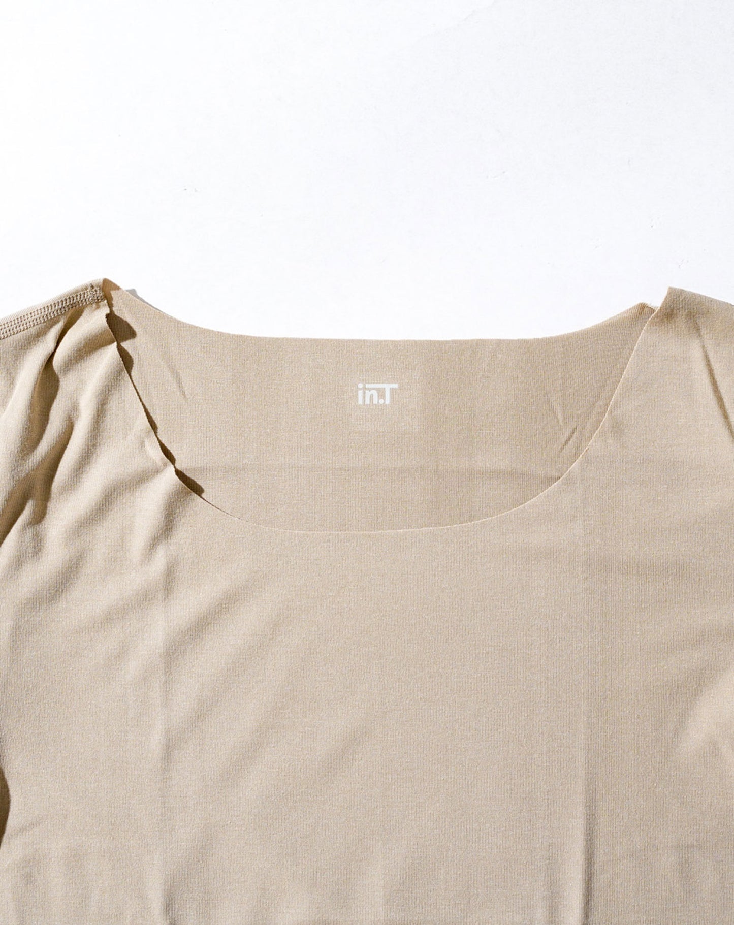 Tシャツ専用インナー　汗取りパット付きカットオフUネック短半袖Tシャツ