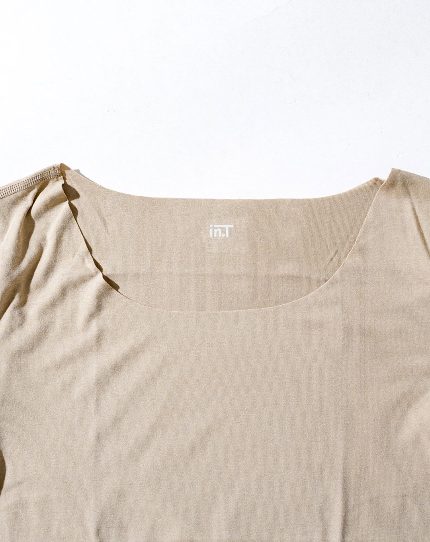 Tシャツ専用インナー　汗取りパット付きカットオフUネック短半袖Tシャツ