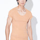 Tシャツ専用インナー　汗取りパット付きカットオフUネックノースリーブ・半袖Tシャツ