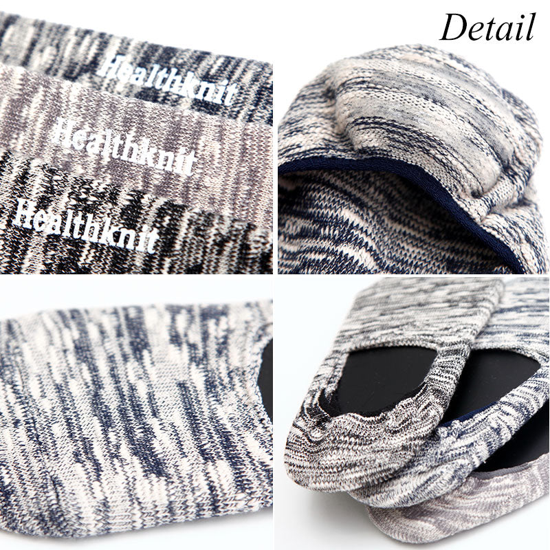 杢柄インステップ靴下