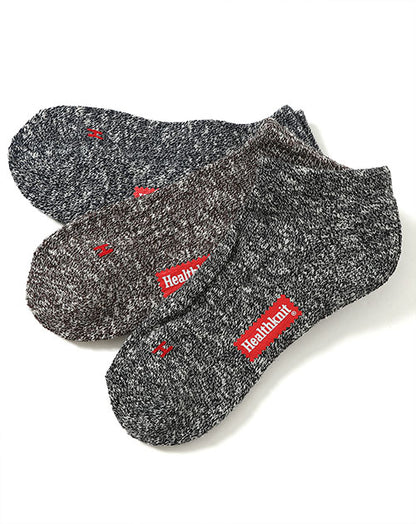 杢デザインブークレーソックス　3点セット