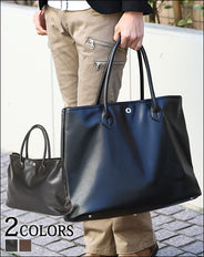 裏地カモフラ柄ＰＵレザートートバッグ