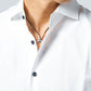 Vゾーンがきれいな襟シャツ