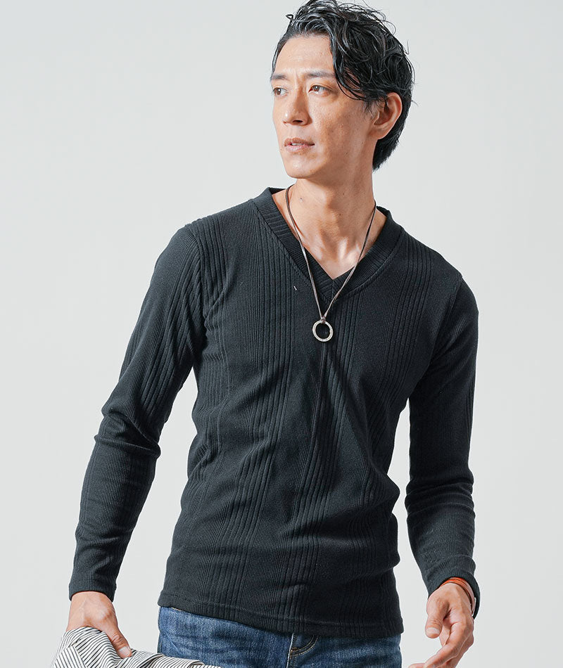 30代メンズ3点コーデセット　ホワイト長袖シャツパーカー×黒長袖Tシャツ×スリムデニムパンツ