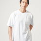 30代メンズ夏の3点コーデセット　白半袖無地Tシャツ×白半袖デザインTシャツ×ブリーチアンクルデニムパンツ