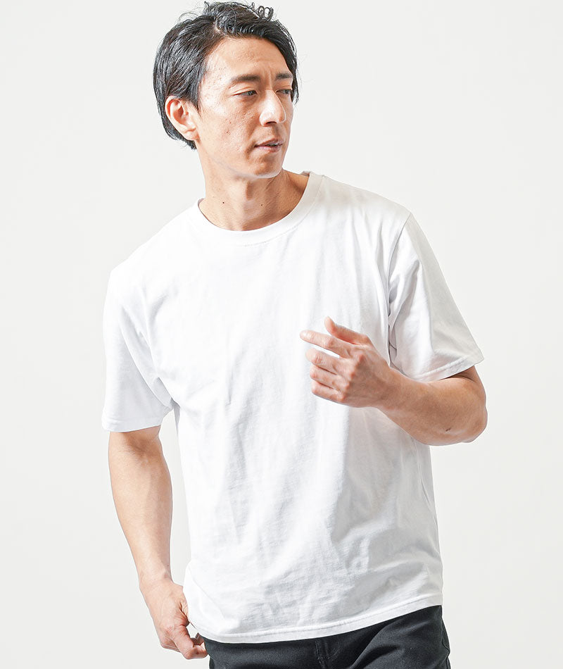 30代メンズ3点コーデセット　ベージュ半袖シャツ×白半袖Tシャツ×黒ストレッチチノパンツ