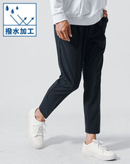 撥水加工ストレッチテーパードイージーパンツ