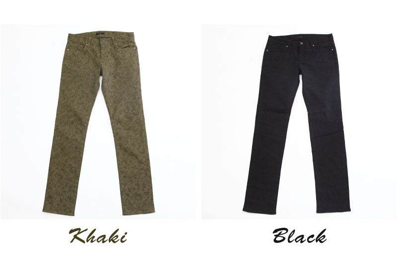 カモフラ柄スキニーパンツ