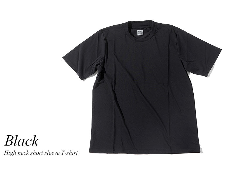 ジャケットインナー専用 半袖 Tシャツ メンズ おしゃれ ブランド 人気 おすすめ 無地 コーデ 襟裏 ハイネック