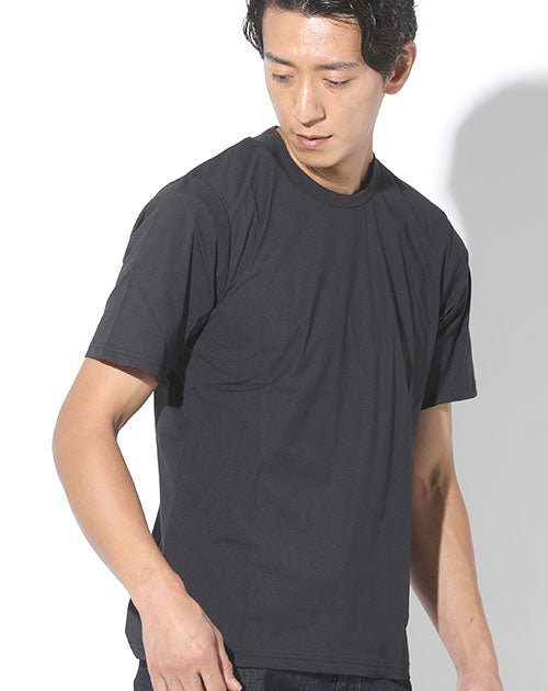 【人気SALE100%新品】美品 Super Fine 半袖 Tシャツ 黒 ブラック 丸首