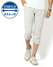 ジャガードデザインクロップドパンツ