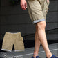 裾ボーダーガーデニングポケットショートパンツ