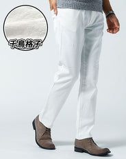 うっすら千鳥格子ストレッチパンツ