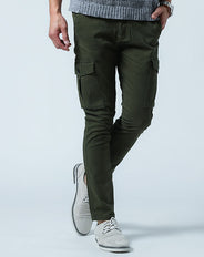 スキニーテーパードストレッチチノカーゴパンツ