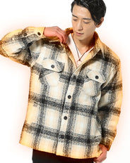 CPOチェックネルシャツジャケット