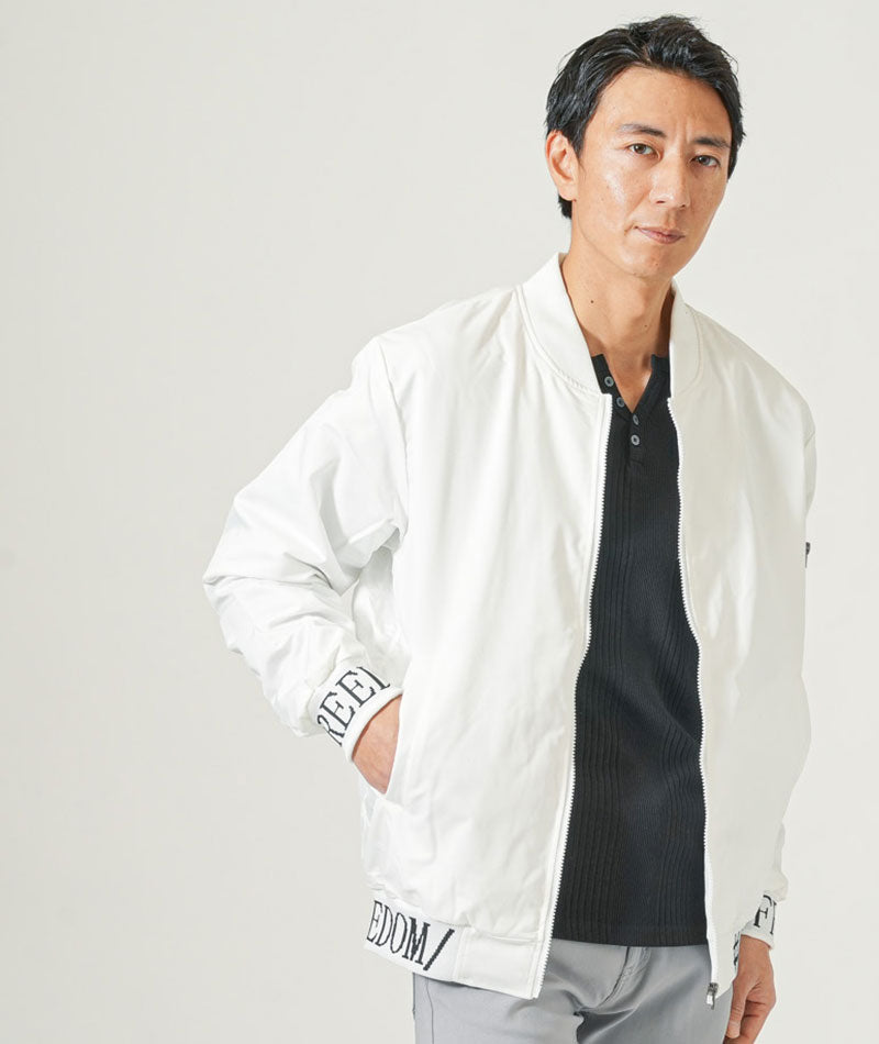 英字リブジャガードMA-1ジャケット