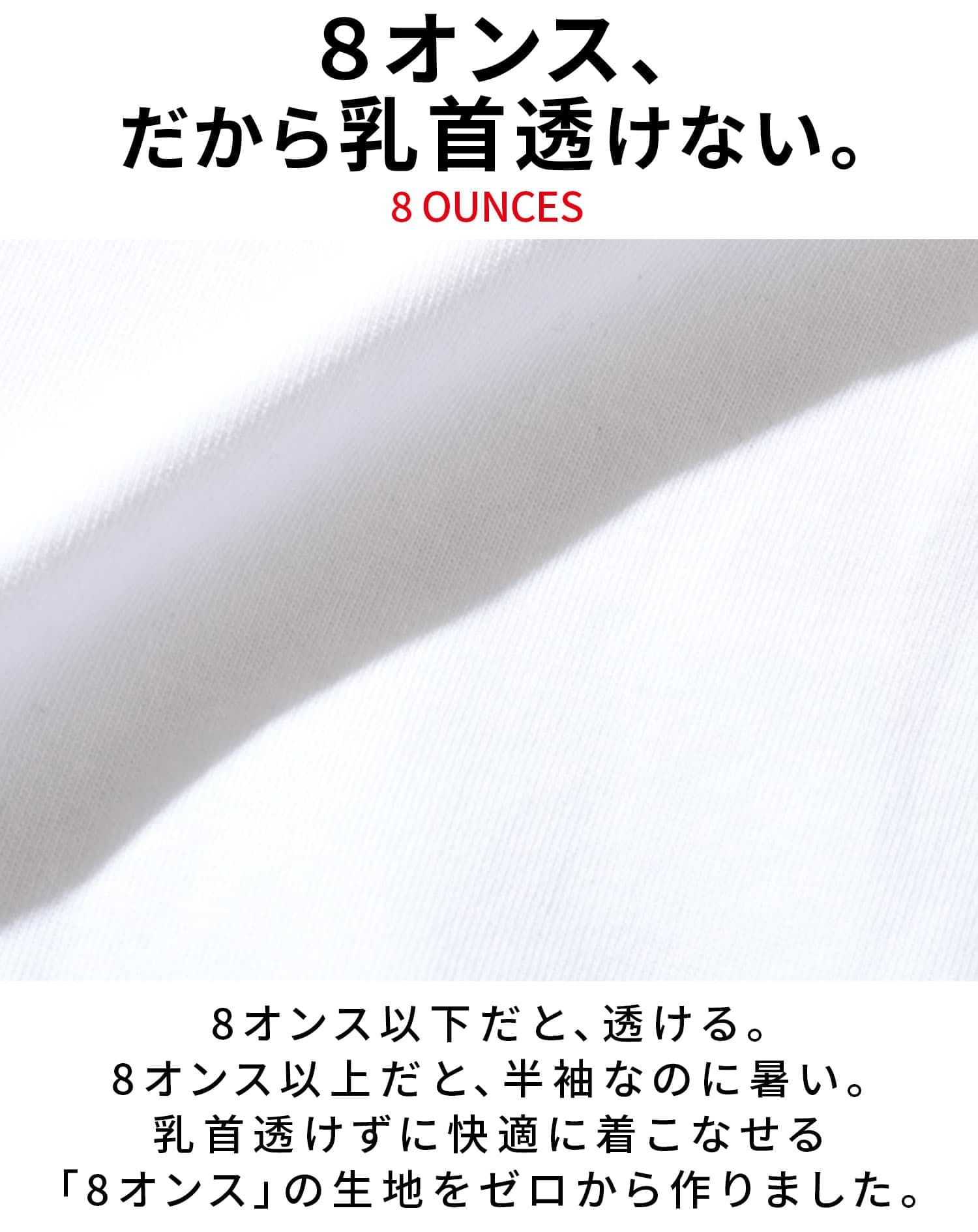 厚手生地スリムフィットストレッチ半袖VネックTシャツ