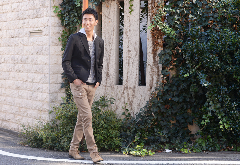 フード付き美シルエット2ボタンテーラードジャケット