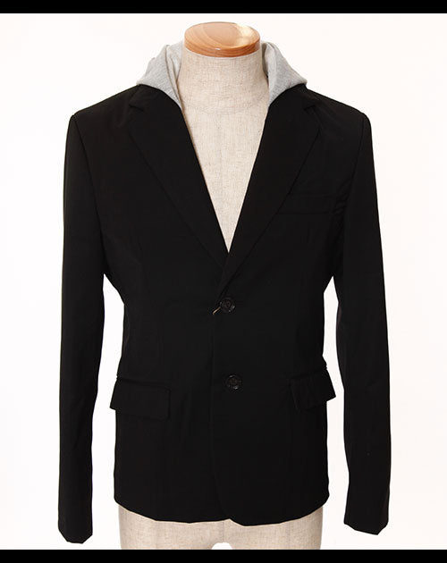 フード付き美シルエット2ボタンテーラードジャケット