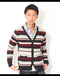 ランダムボーダーカーディガン