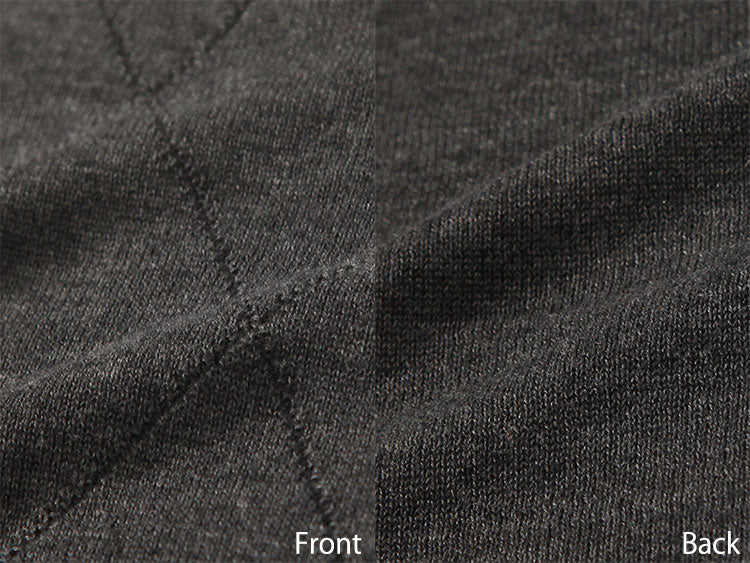 うっすらアーガイルショールカラーコットンカーディガン