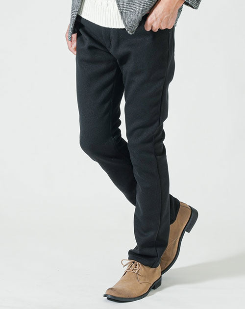 裏フリース極暖スリム見えパンツ