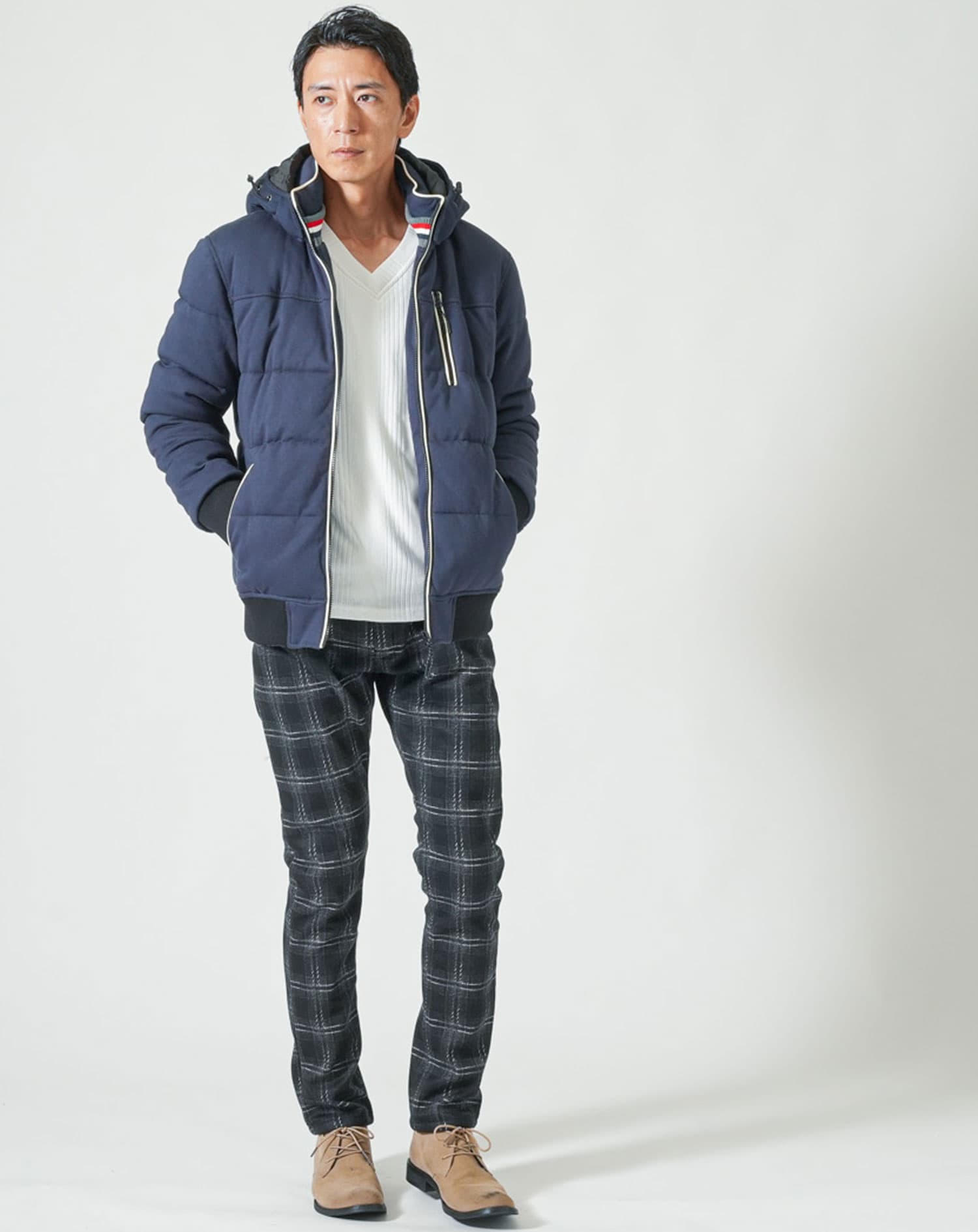 裏フリース極暖スリム見えパンツ